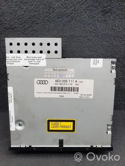 Audi A6 S6 C6 4F CD/DVD mainītājs 4E0035111A