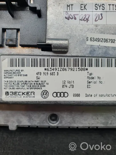 Audi Q7 4L Unità principale autoradio/CD/DVD/GPS 4F0919603B