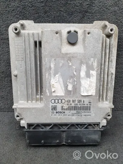 Audi A6 S6 C7 4G Блок управления двигателя 4G0907589A