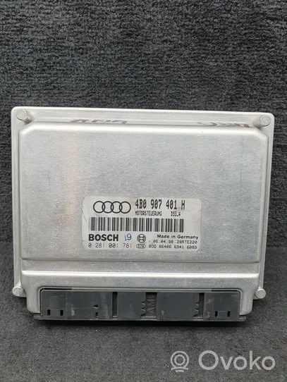 Audi A6 S6 C5 4B Moottorin ohjainlaite/moduuli 4B0907401H