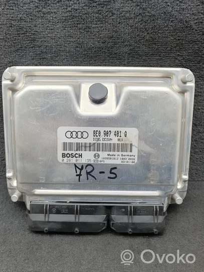 Audi A6 S6 C5 4B Moottorin ohjainlaite/moduuli 8E0907401Q