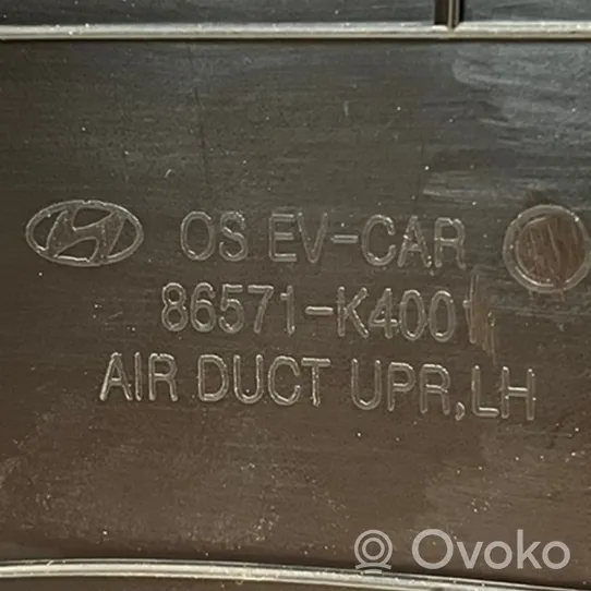 Hyundai Kona I Etupuskurin kulmaosan verhoilu 86571K4000