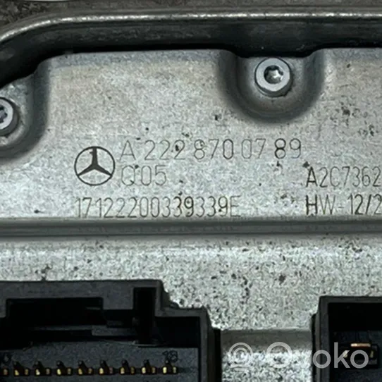 Mercedes-Benz S W222 Module de ballast de phare Xenon A2228700789