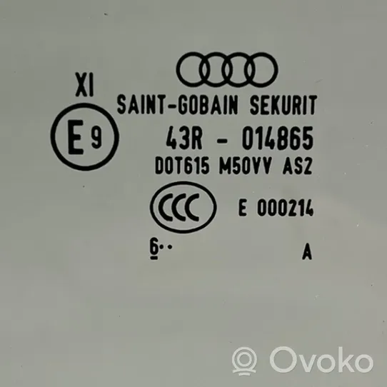 Audi Q5 SQ5 Etuoven ikkunalasi, neliovinen malli 43R014865