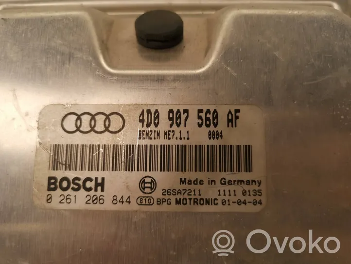 Audi A6 S6 C5 4B Moottorin ohjainlaite/moduuli 4D0907560AF