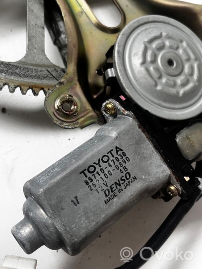 Toyota Prius (XW10) Priekšpusē elektriskā loga pacelšanas mehānisma komplekts 8571047030