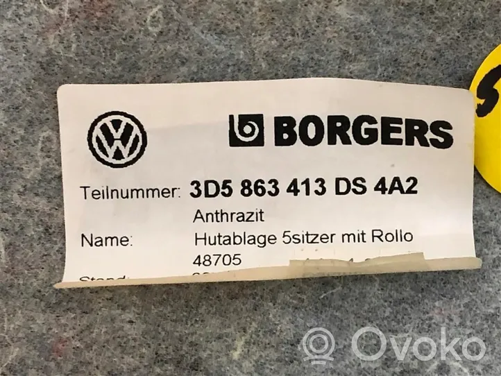Volkswagen Phaeton Tavarahyllyn kansi 3D5863413