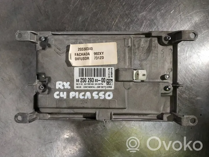 Citroen C4 II Picasso Monitor / wyświetlacz / ekran 9825029380