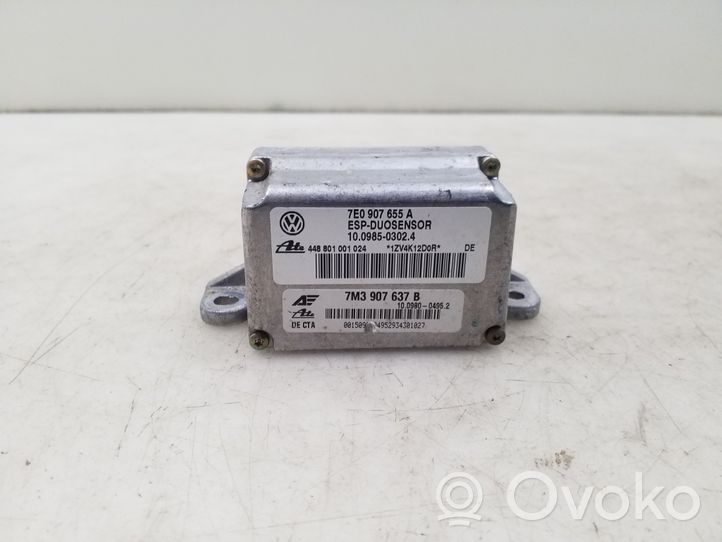 Volkswagen Sharan ESP (stability system) control unit 7E0907655A