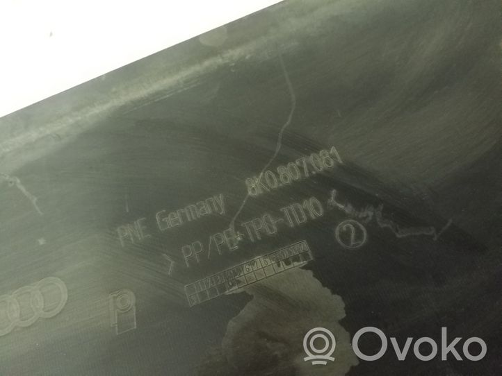 Audi A4 S4 B8 8K Rivestimento della modanatura della chiusura del vano motore/cofano 8K0807081