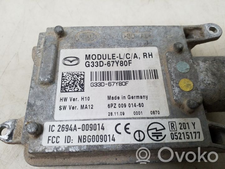 Mazda CX-7 Capteur radar de distance G33D67Y80F