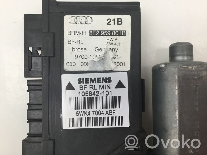 Audi A4 S4 B6 8E 8H Moteur de lève-vitre de porte avant 8E2959801B