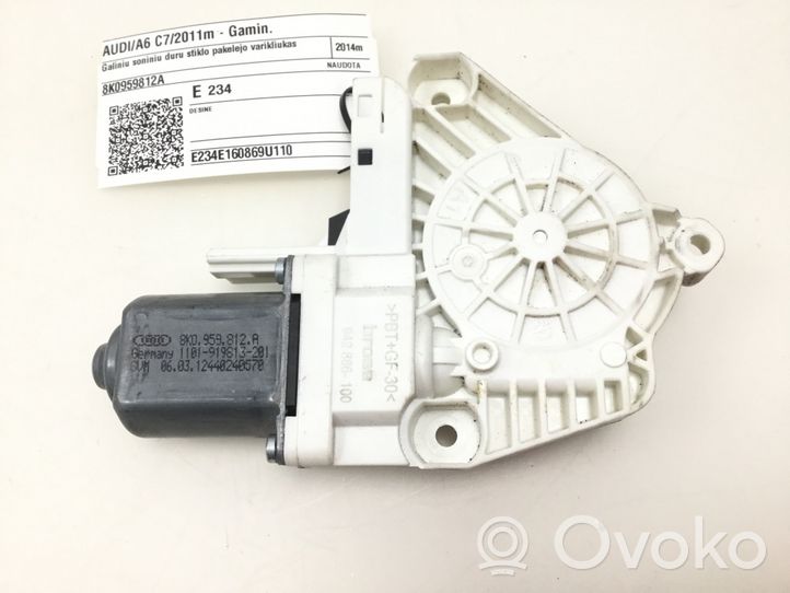 Audi A6 S6 C7 4G Galinis varikliukas langų pakėlėjo 8K0959812A