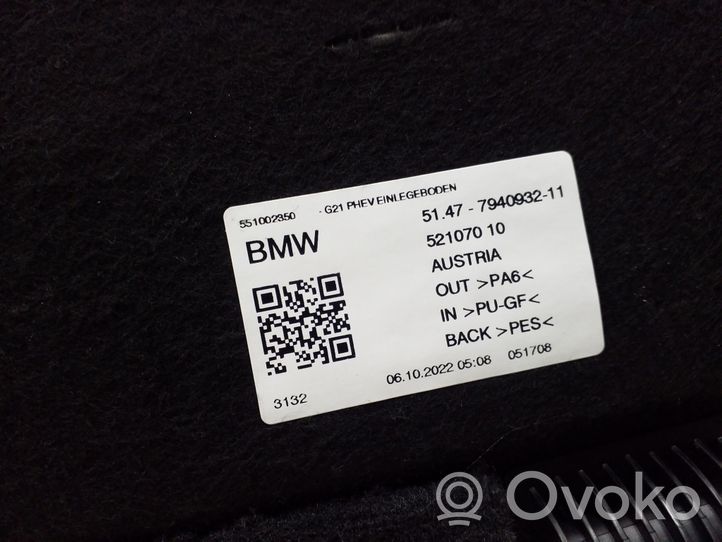 BMW 3 G20 G21 Trunk/boot mat liner 7940932