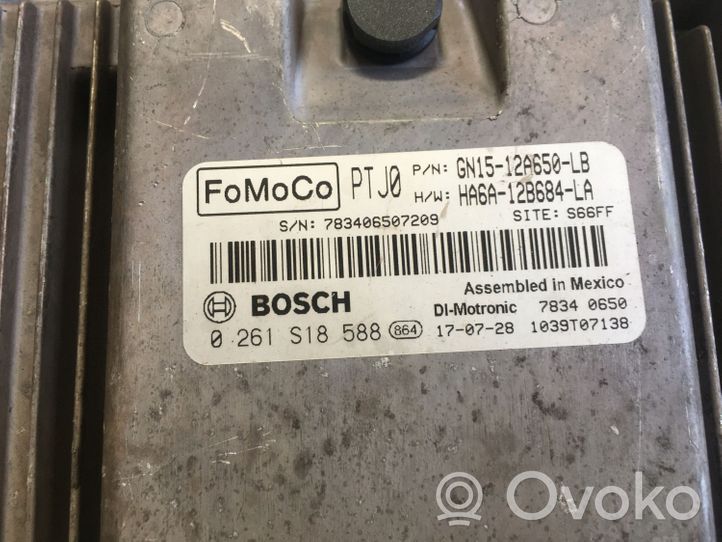 Ford Fiesta Komputer / Sterownik ECU i komplet kluczy 0261S18588