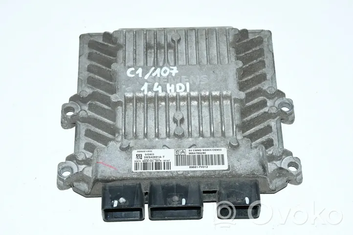 Citroen C1 Calculateur moteur ECU 9664780280