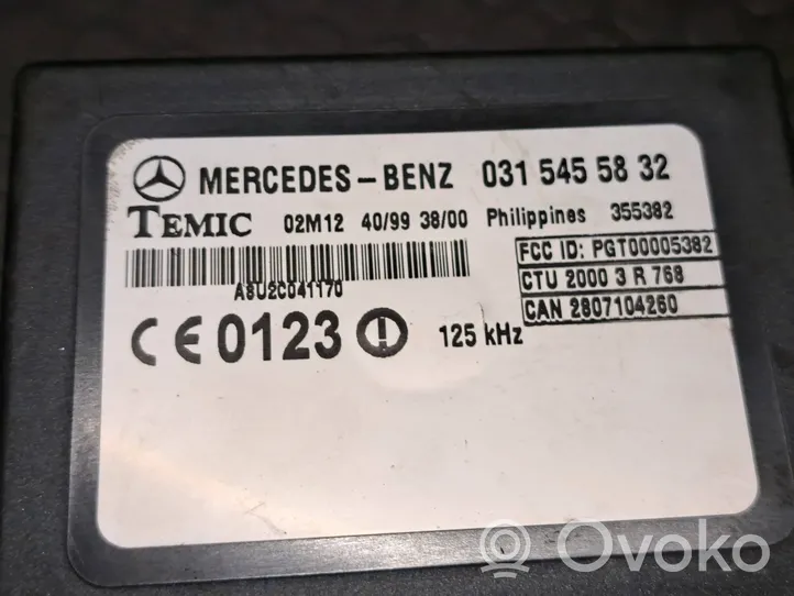 Mercedes-Benz Sprinter W901 W902 W903 W904 Unité de commande dispositif d'immobilisation 0315455832