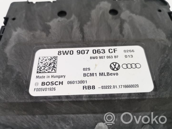 Audi A4 S4 B9 Moduł / Sterownik komfortu 8W0907063CF