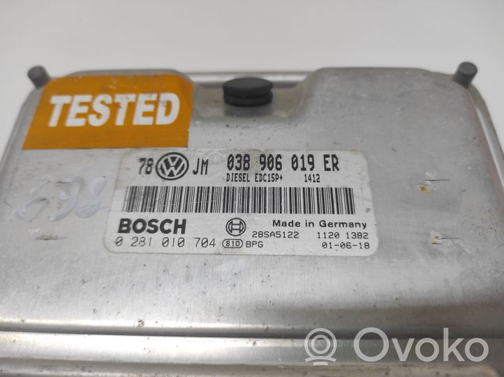 Volkswagen PASSAT B5.5 Sterownik / Moduł ECU 038906019ER