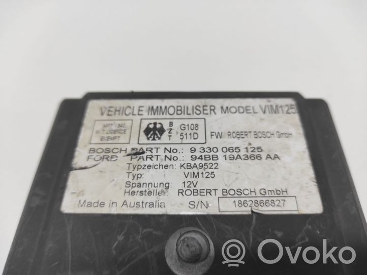 Ford Probe Imobilaizerio valdymo blokas 9330065125