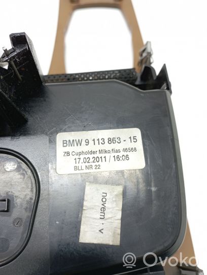 BMW 7 F01 F02 F03 F04 Przedni uchwyt na kubek tunelu środkowego 911386315