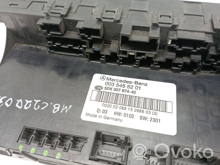 Mercedes-Benz C W203 Module de fusibles 0035455201