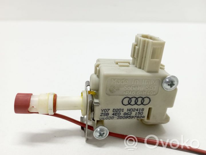 Audi A8 S8 D3 4E Verrouillage du bouchon du réservoir de carburant 4E0862150