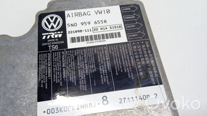 Volkswagen PASSAT B7 Oro pagalvių valdymo blokas 5N0959655R