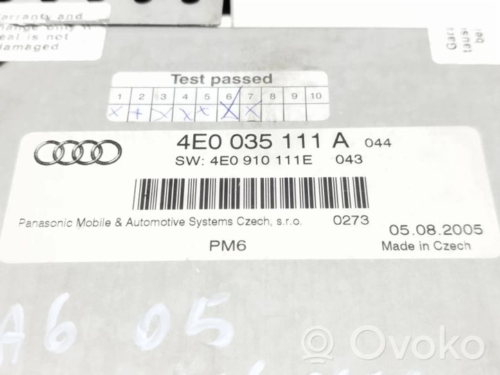 Audi A6 S6 C6 4F Caricatore CD/DVD 4E0035111A