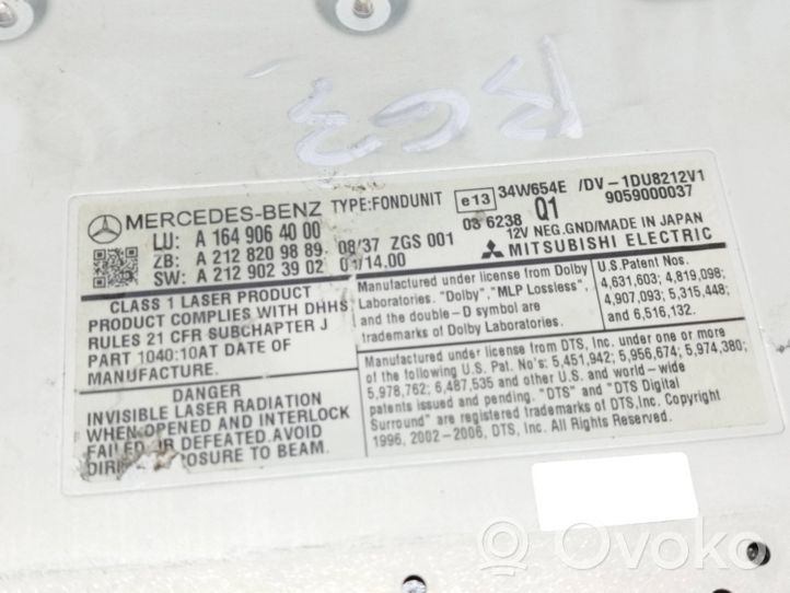 Mercedes-Benz GL X164 Radija/ CD/DVD grotuvas/ navigacija A1649064000