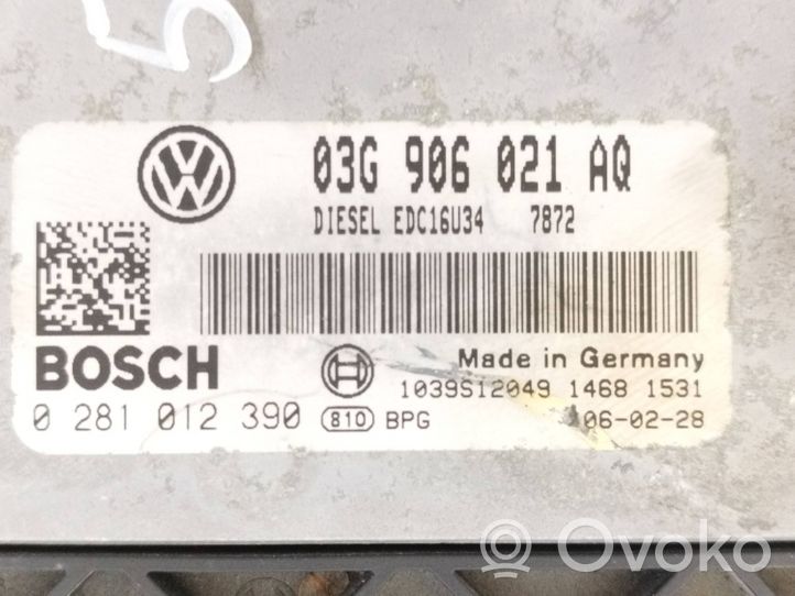 Volkswagen Caddy Sterownik / Moduł ECU 03G906021AQ