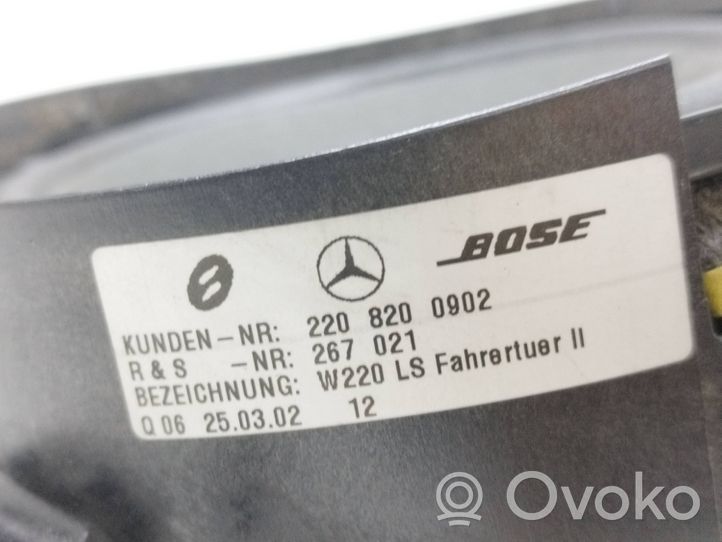 Mercedes-Benz S W220 Haut-parleur de porte avant 2208200902