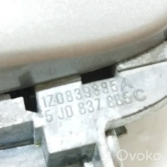 Skoda Octavia Mk2 (1Z) Klamka zewnętrzna drzwi tylnych 1Z0839885A