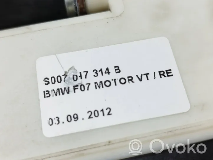 BMW 5 GT F07 Mécanisme de lève-vitre avec moteur S007017314B