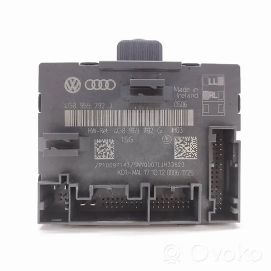 Audi A6 Allroad C7 Unité de commande module de porte 4G8959792G