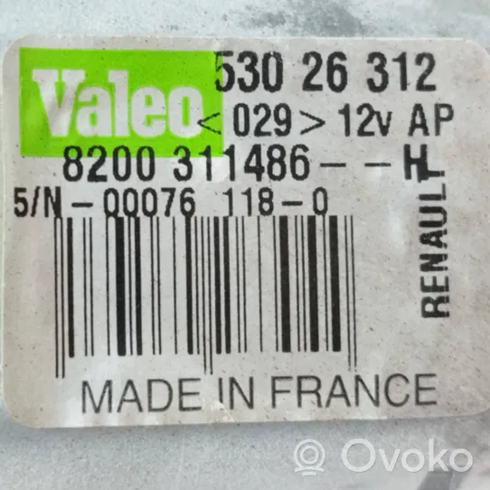 Renault Clio III Moteur d'essuie-glace arrière 8200311486