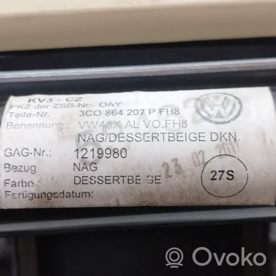Volkswagen PASSAT B7 Accoudoir 3C0864207P