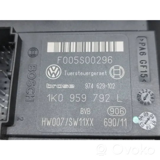 Volkswagen PASSAT B6 Etuoven ikkunan nostomoottori 1K0959702P