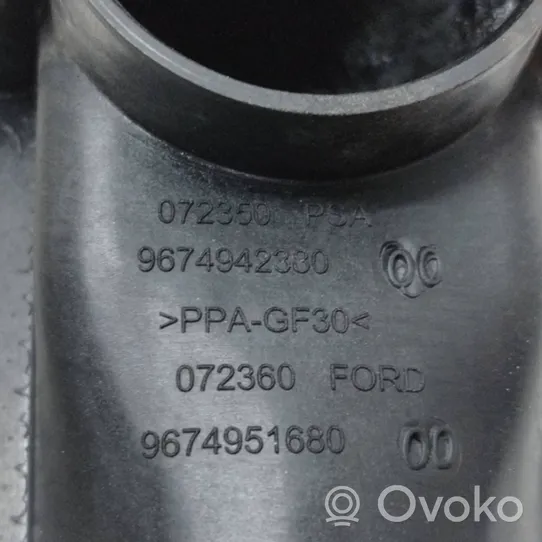 Peugeot 508 Tube d'admission de tuyau de refroidisseur intermédiaire 9674951680