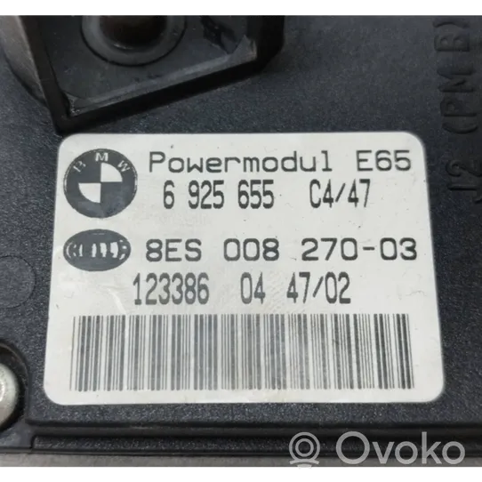 BMW 7 E65 E66 Unité de contrôle à bord d'alimentation 6925655