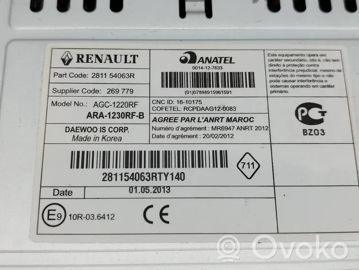 Renault Kangoo II Radija/ CD/DVD grotuvas/ navigacija 281154063R