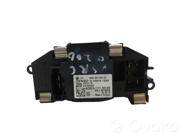 Volkswagen Scirocco Heater blower motor/fan resistor 3C0907521D