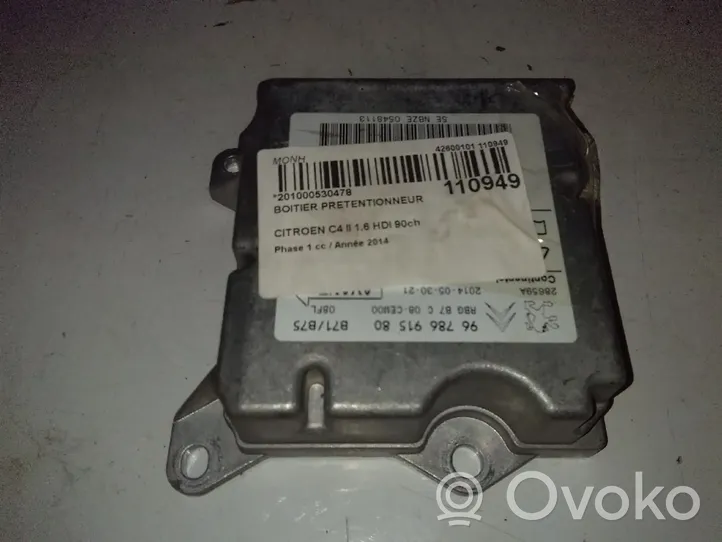 Citroen C4 II Module de contrôle airbag 9678691580