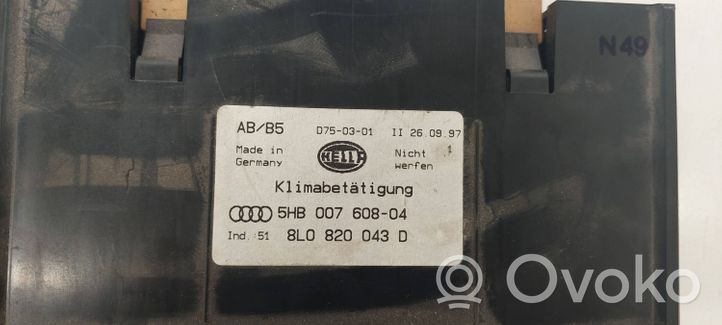Audi A4 S4 B5 8D Centralina del climatizzatore 8L0820043D