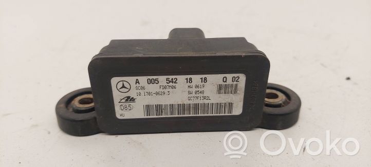 Mercedes-Benz C W204 Sensore di imbardata accelerazione ESP A0055421818