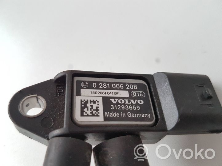 Volvo V40 Capteur de pression des gaz d'échappement 31293659