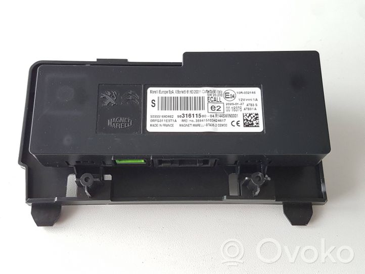 Citroen C3 Aircross Centralina/modulo bluetooth 9831611580