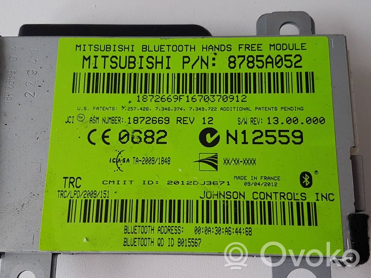 Mitsubishi Outlander Moduł / Sterownik Bluetooth 8785A052