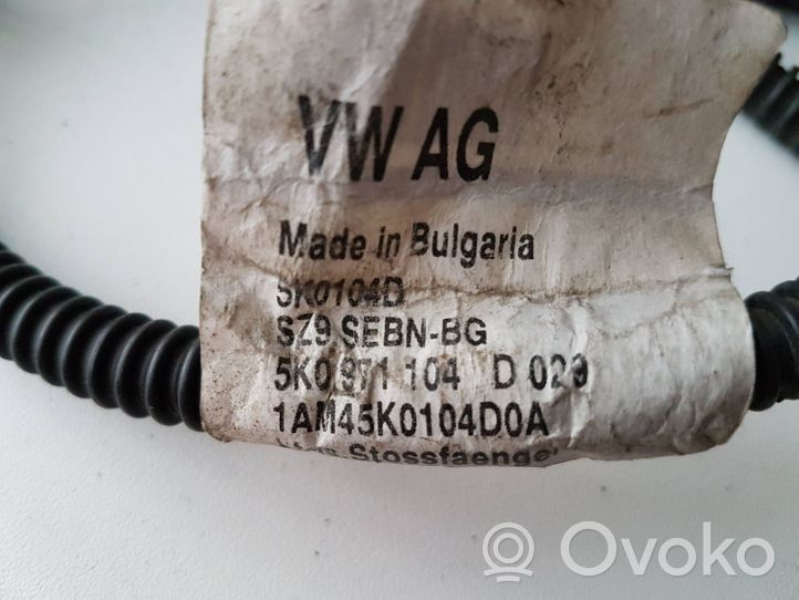 Volkswagen Golf VI Cablaggio del sensore di parcheggio (PDC) 5K0971104D