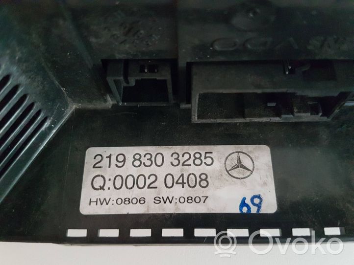 Mercedes-Benz CLS C219 Ilmastoinnin ohjainlaite 2198303285